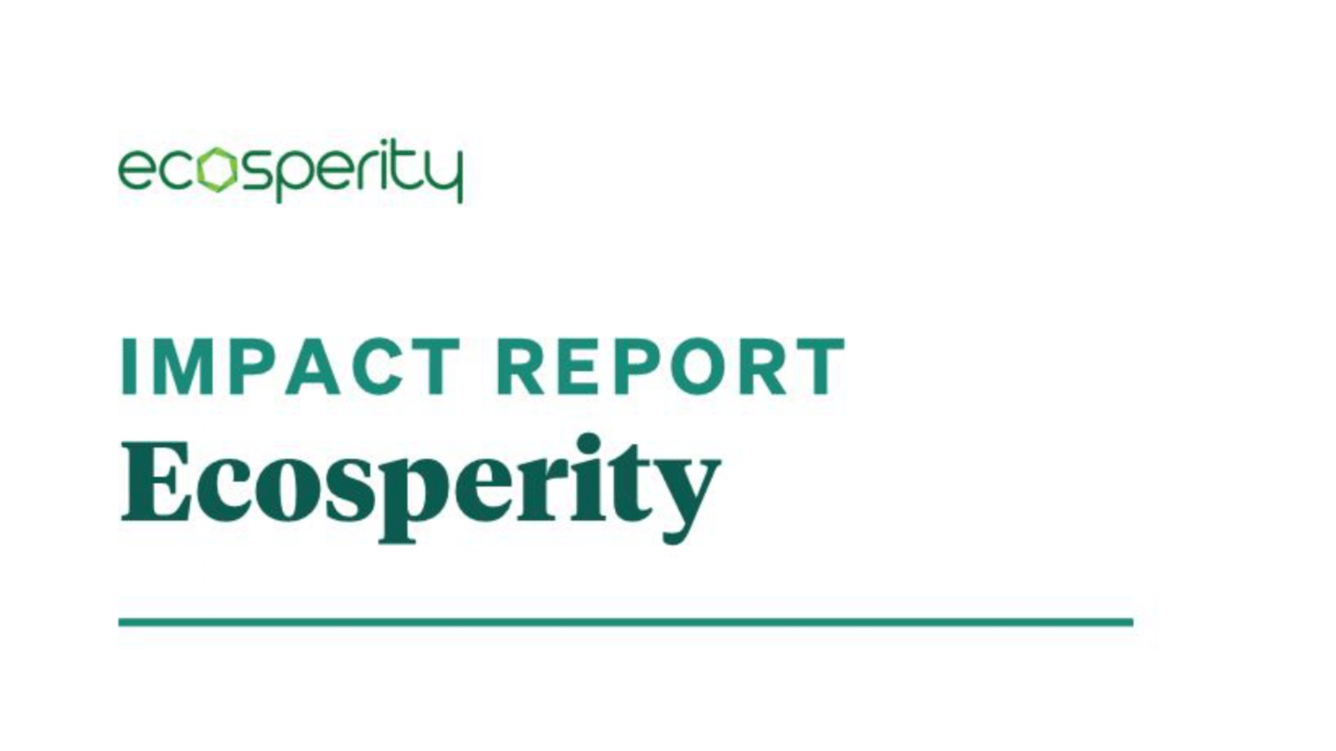 Ecosperity Impact Report 2026